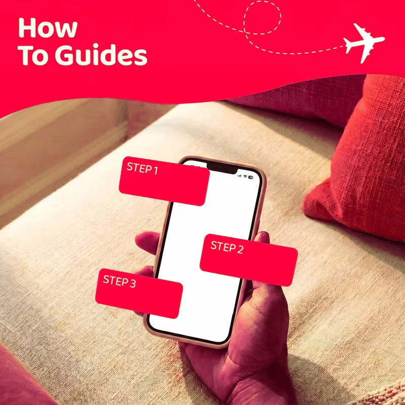 How-to guides — eSIM setup steps on a phone