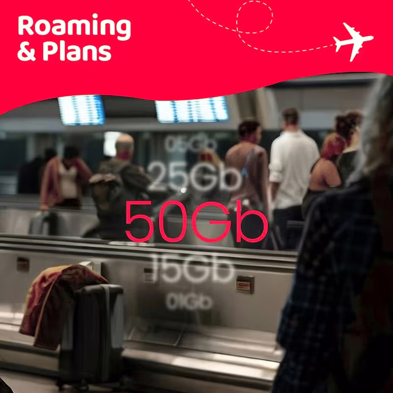 Roaming and plans — prepaid data plan sizes at the airport